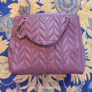 Kate Spade Plumberry Willis Briar Lane Quilted Satchel